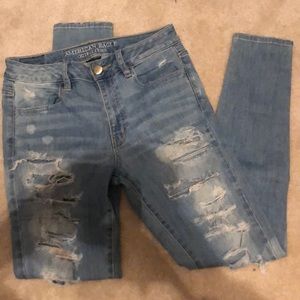 AEO high rise skinny jeans